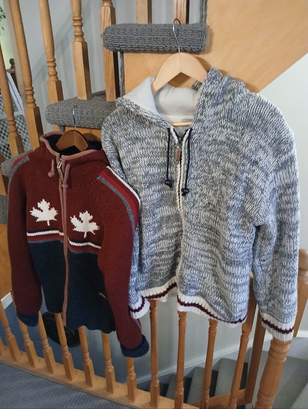 2 Wool Nepal Sweater Jackets. S/M